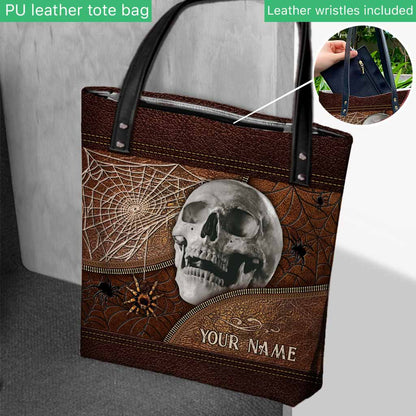 Halloween Vibes - Skull Personalized Tote Bag