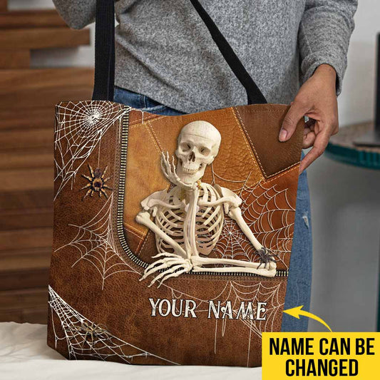 Halloween Vibes - Skull Personalized Tote Bag