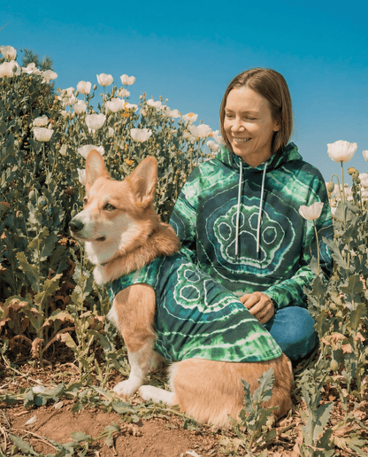 PAW GREEN TIE DYE DOG TANK TOP ALL OVER PRINT - TYQY0501262