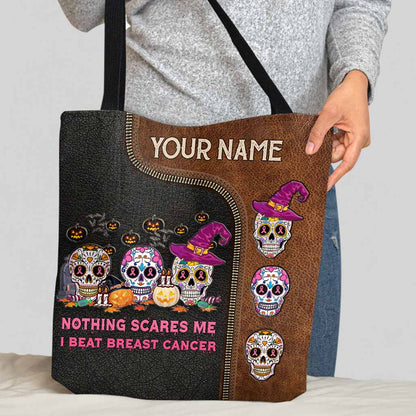 Trick Or Treat Halloween - Skull Personalized Tote Bag