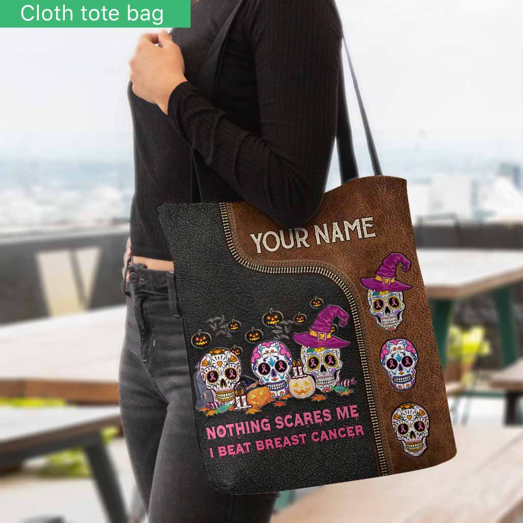 Trick Or Treat Halloween - Skull Personalized Tote Bag