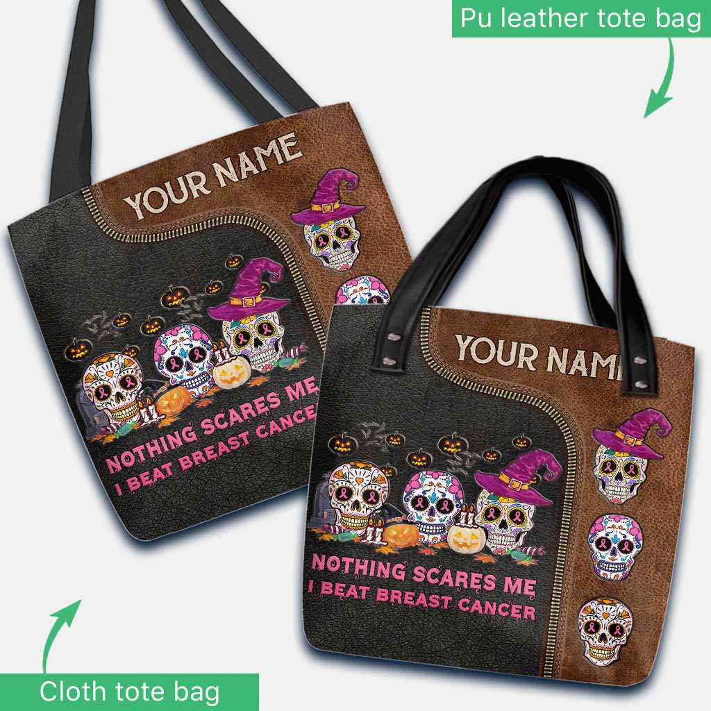 Trick Or Treat Halloween - Skull Personalized Tote Bag