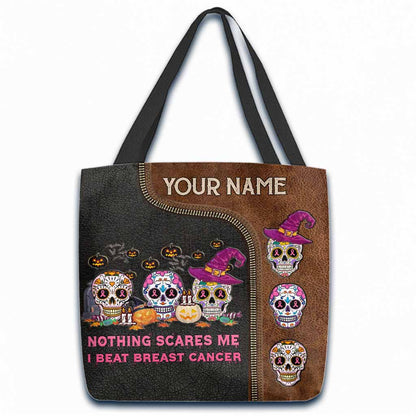 Trick Or Treat Halloween - Skull Personalized Tote Bag