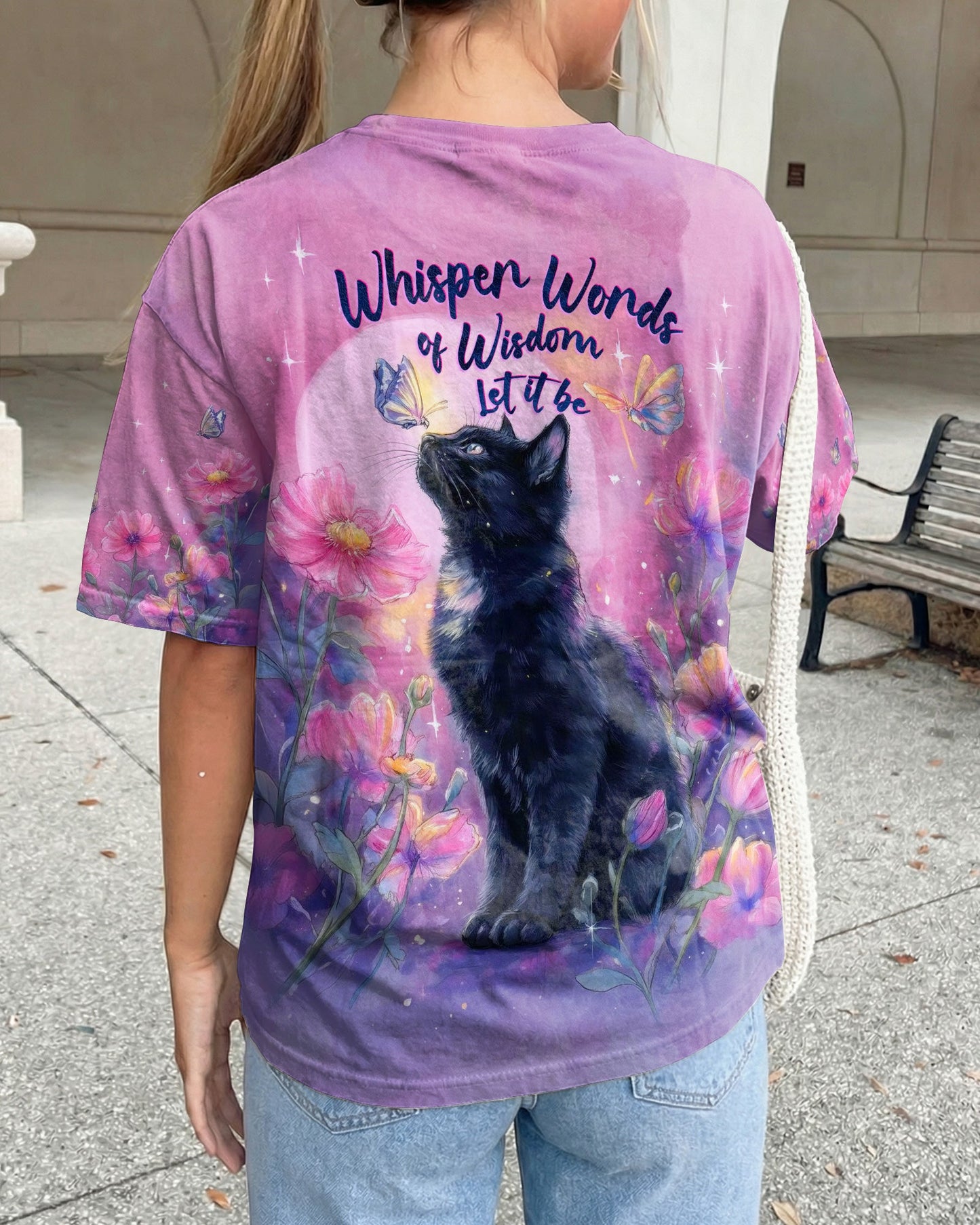 WHISPER WORDS OF WISDOM LET IT BE CAT ALL OVER PRINT  - TLHG2304262