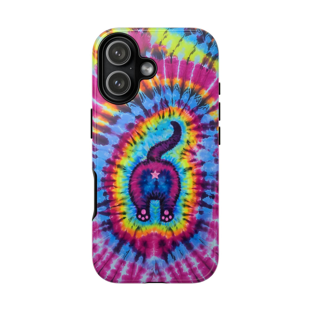 CAT COLORFUL SWIRL PATTERN PHONE CASE - TLTW1404263