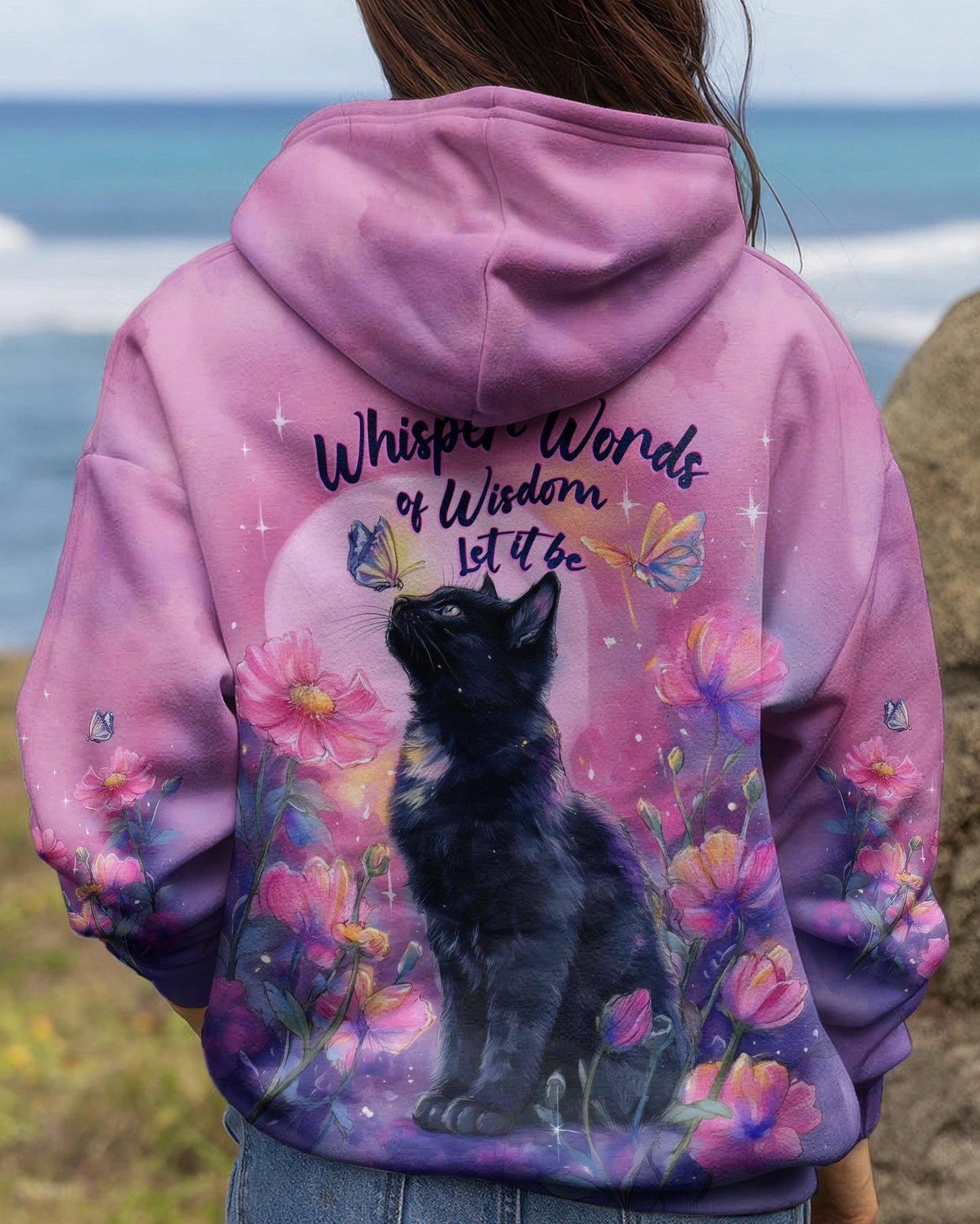 WHISPER WORDS OF WISDOM LET IT BE CAT ALL OVER PRINT  - TLHG2304262
