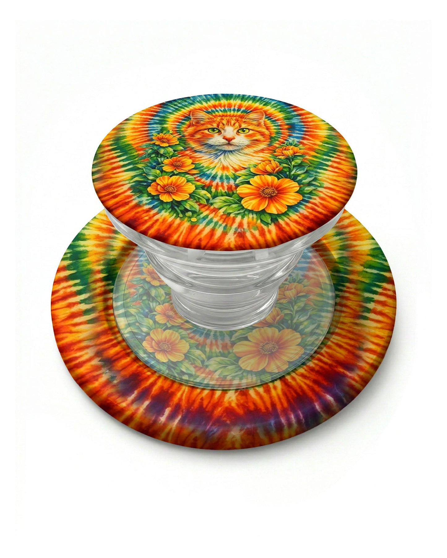 FLORAL CAT SWIRL MAGSAFE PHONE GRIP - TLHG2204264