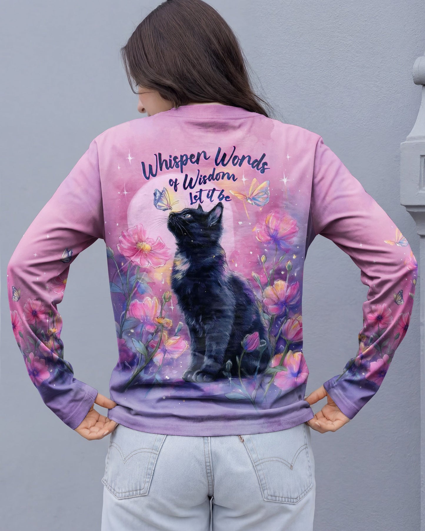 WHISPER WORDS OF WISDOM LET IT BE CAT ALL OVER PRINT  - TLHG2304262