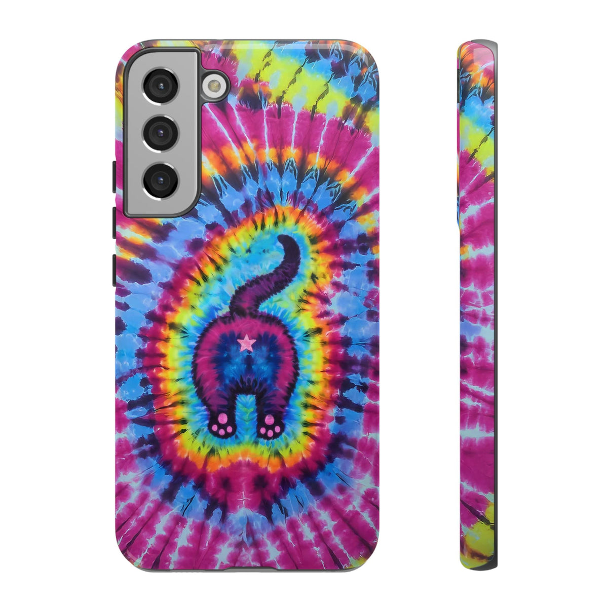 CAT COLORFUL SWIRL PATTERN PHONE CASE - TLTW1404263