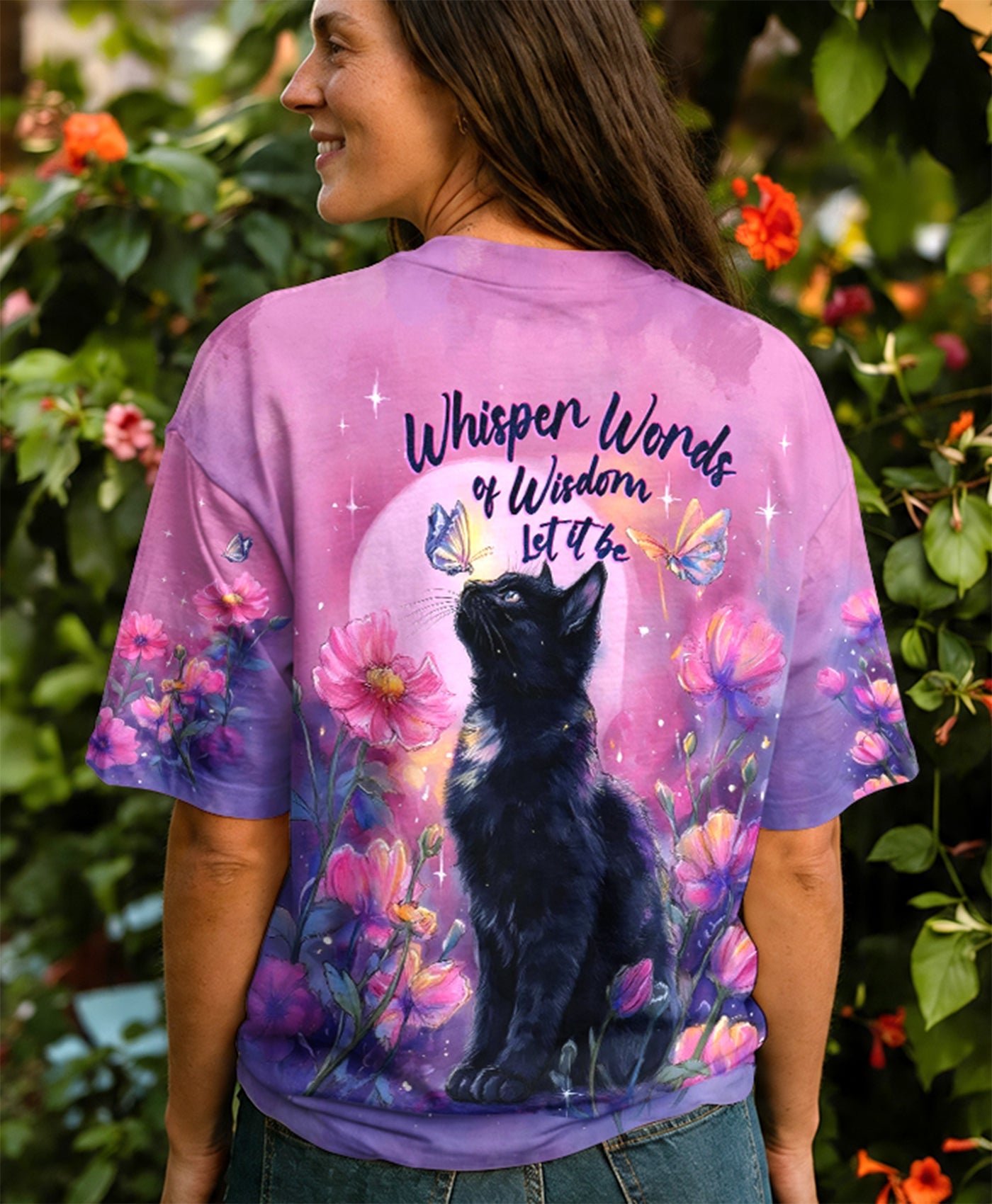 WHISPER WORDS OF WISDOM LET IT BE CAT ALL OVER PRINT  - TLHG2304262