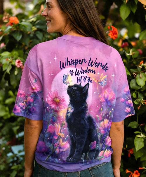 WHISPER WORDS OF WISDOM LET IT BE CAT ALL OVER PRINT  - TLHG2304262