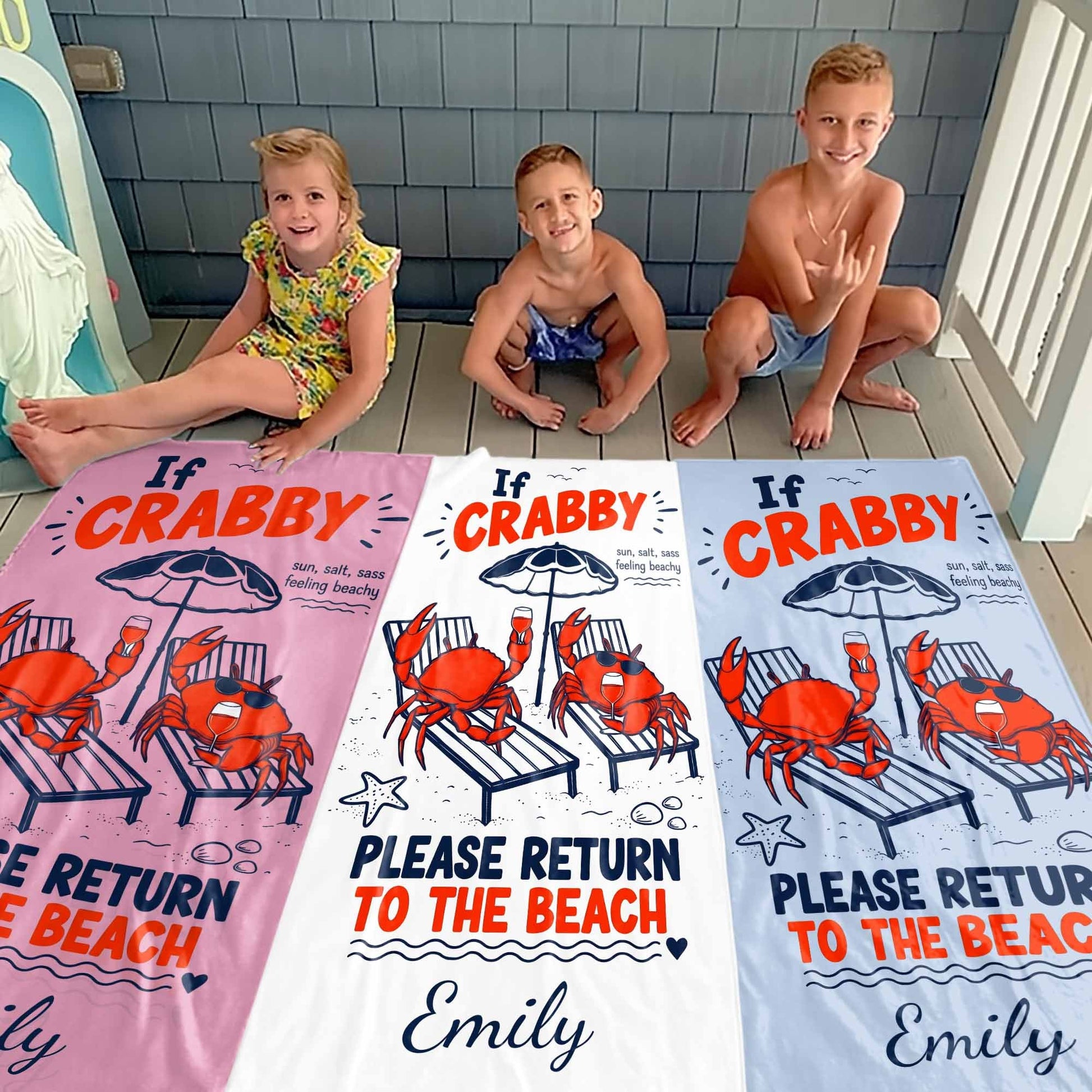 Personalized Microfiber Beach Towel Custom Name Gift for Women Beach Towels GradoCreations