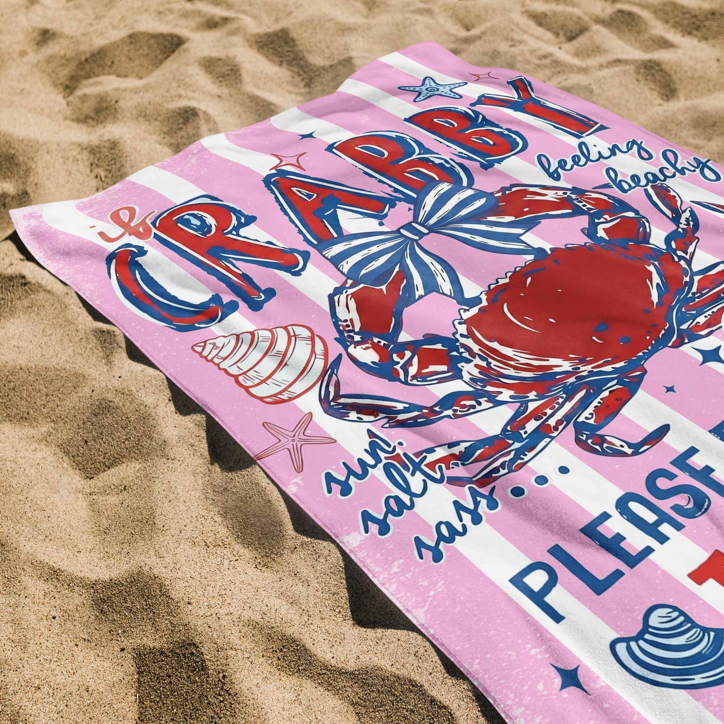 Personalized Microfiber Beach Towel Custom Name Gift for Her Beach Towels GradoCreations