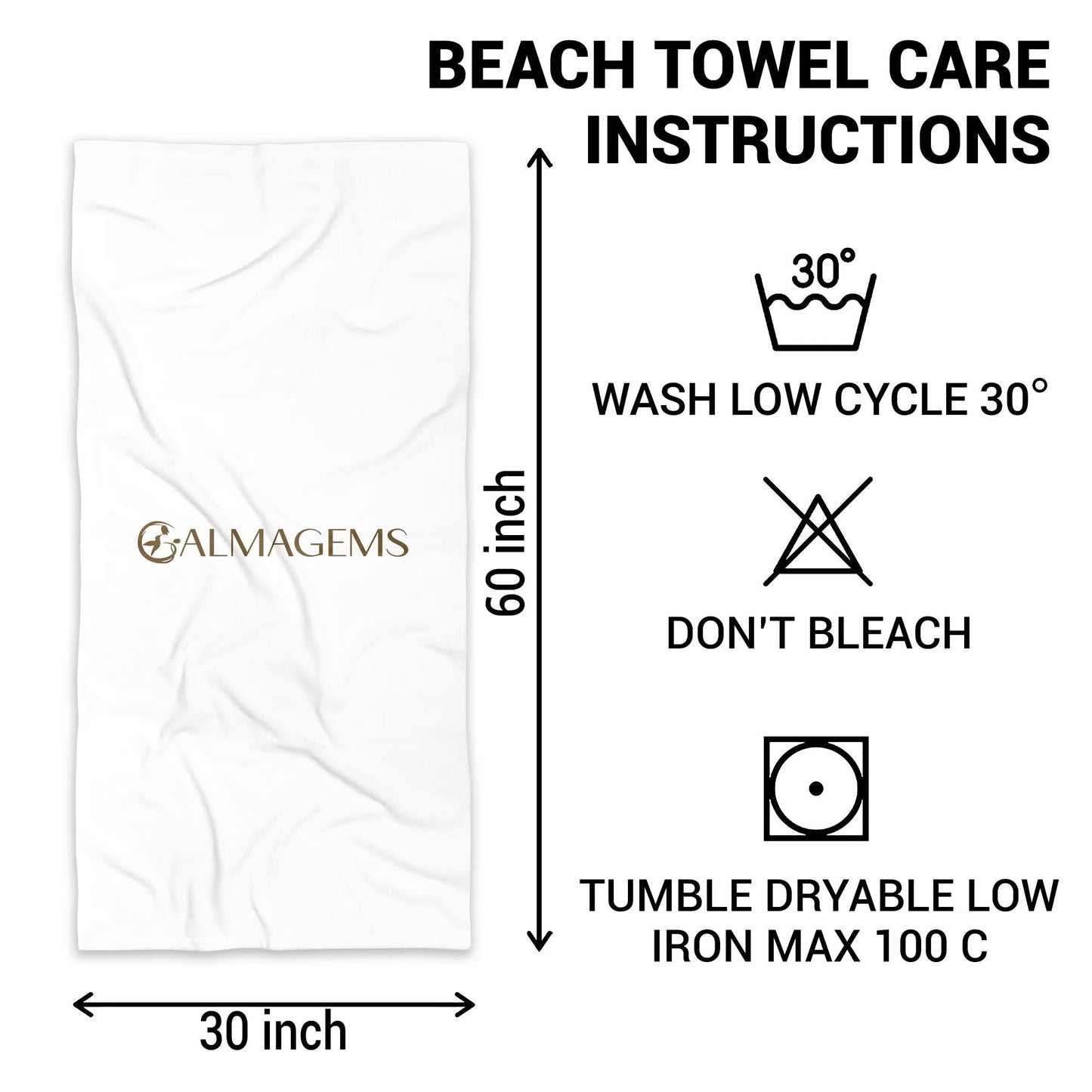 Personalized Microfiber Beach Towel Custom Name Fireworks Gift Beach Towels GradoCreations