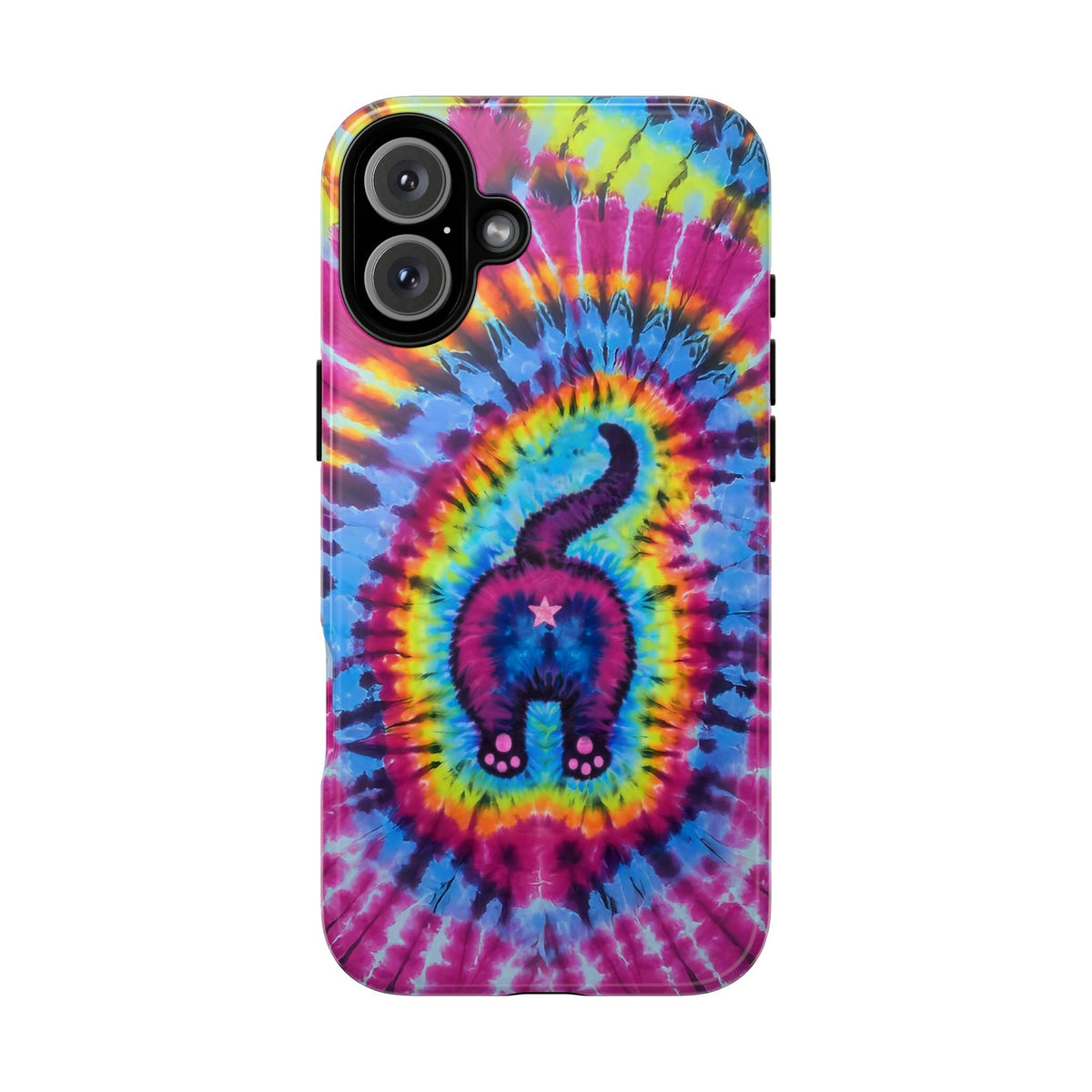 CAT COLORFUL SWIRL PATTERN PHONE CASE - TLTW1404263